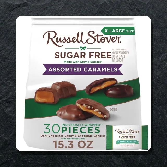 Russel stover assorted caramels 435g