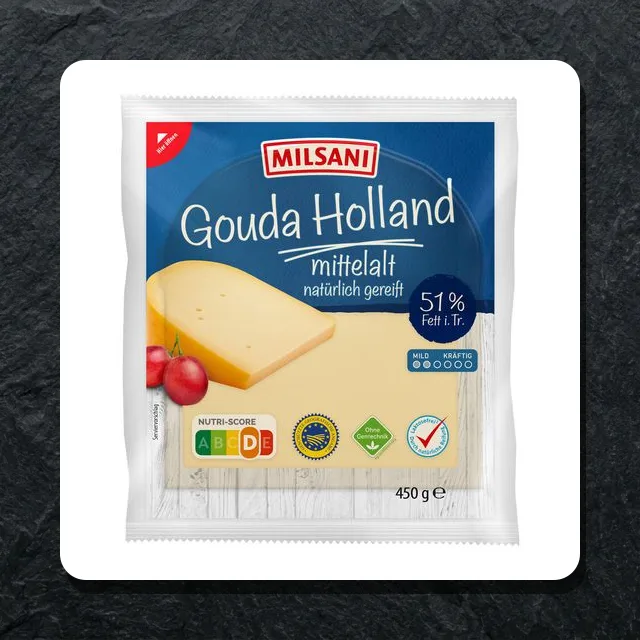 Gouda holland 51% fett 450g