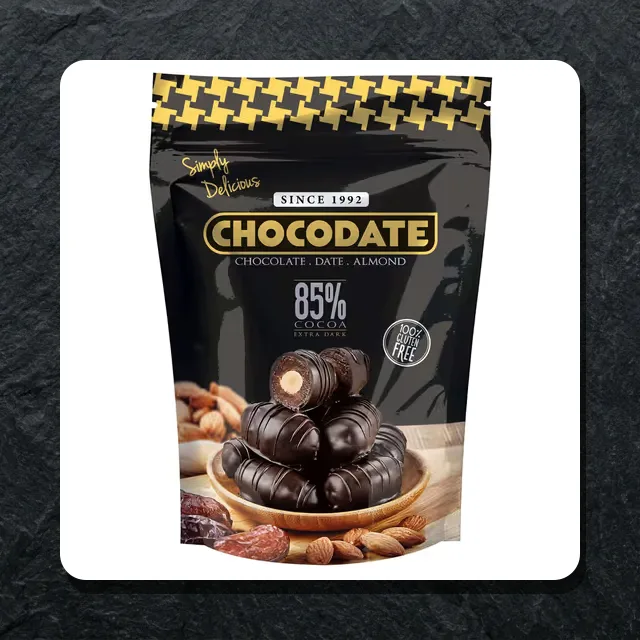 Chocodate chocolate 85% cocoa almond 230g