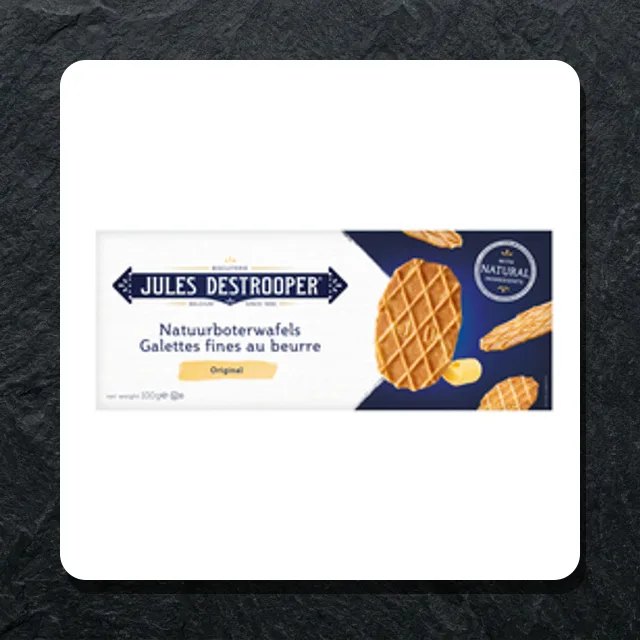 Jules destrooper butter crisps original 100g