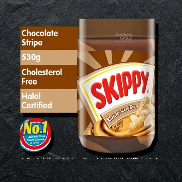 Skippy chocolate stripe 530g