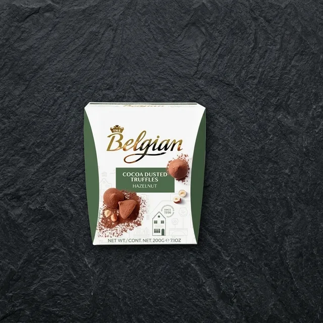 Belgian Cocoa Dusted Truffles Hazelnut
