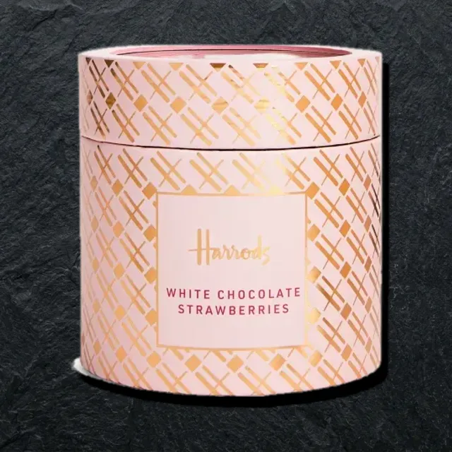 Harrods white chocolate straberries 225g