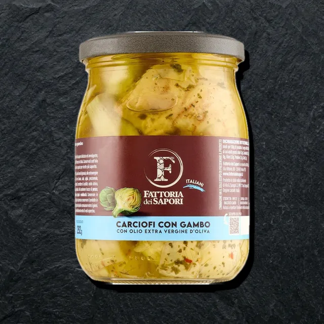 Carciofi con Gambo — poyali artishoklar