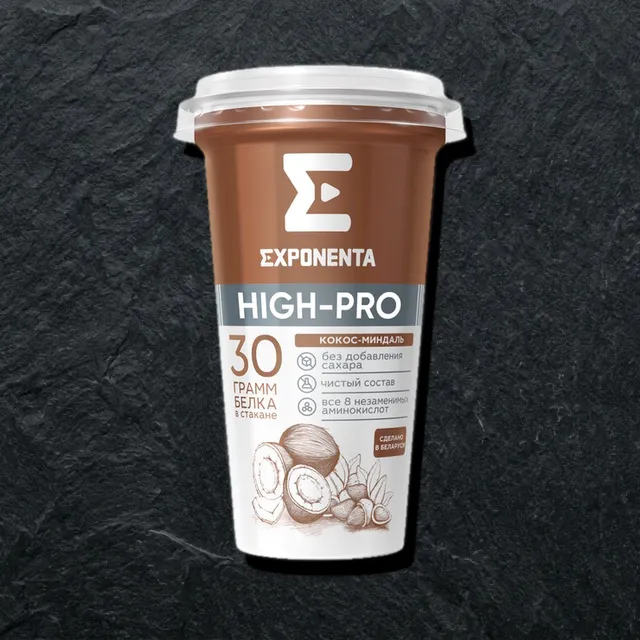 Exponenta — высокобелковый продукт, кокос и миндаль