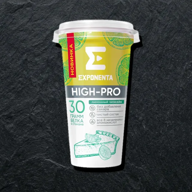 Exponenta — yuqori oqsilli mahsulot, limonli chizkeyk