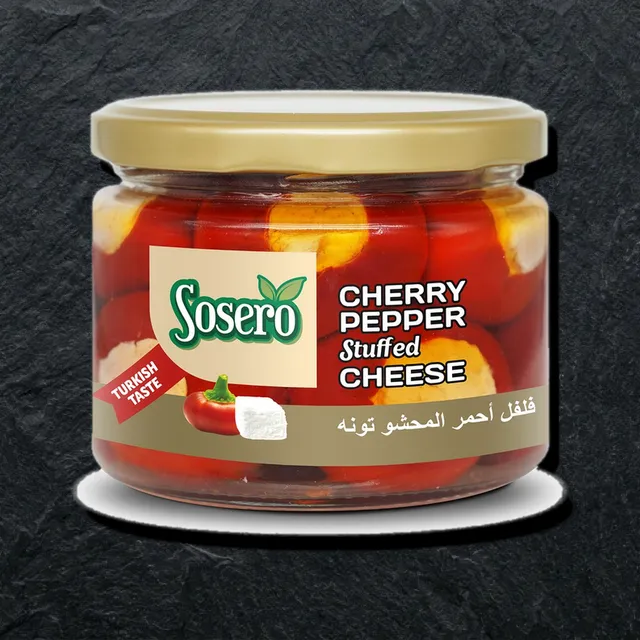 SOSERO Cherry Pepper Stuffed with Cheese