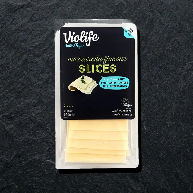 Violife Mozzarella — tilimlangan vegan pishloq
