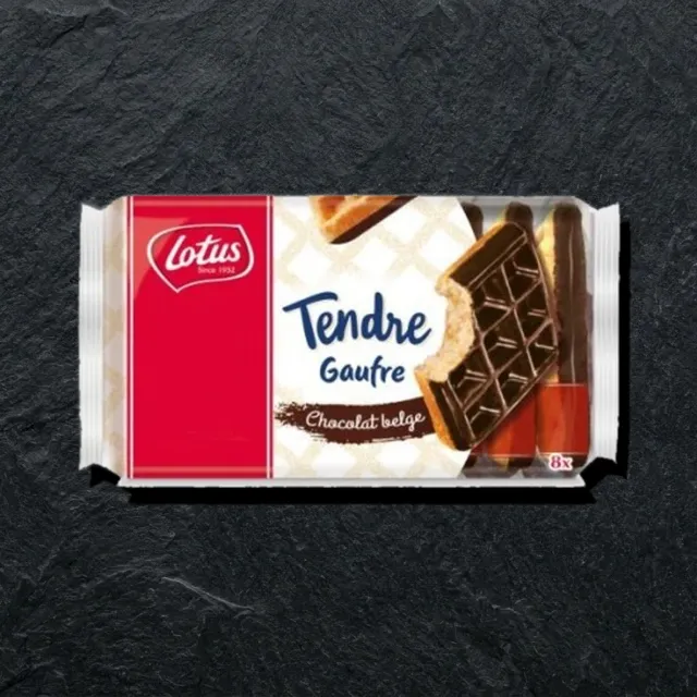 Lotus Tendre Gaufre Chocolat — shokoladli yumshoq vafli