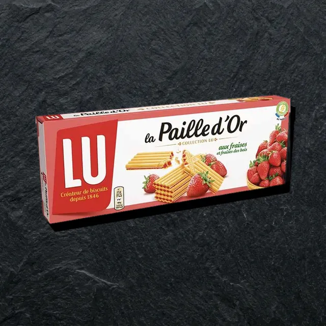 LU Paille d’Or aux Fraises — вафельное печенье с клубникой