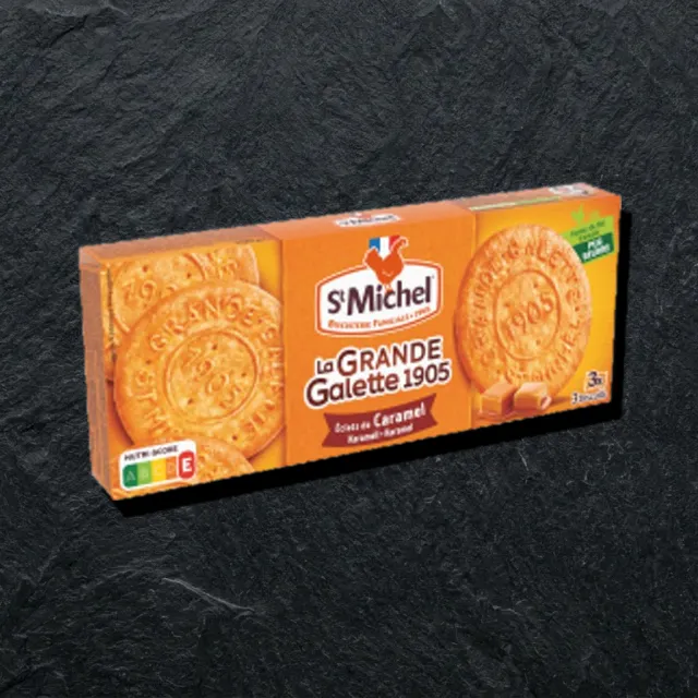 St Michel Galette Caramel — песочное печенье с карамелью