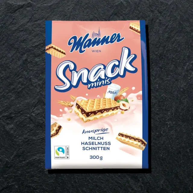 Wamen Minis — sutli shokolad va funduqli pechenye