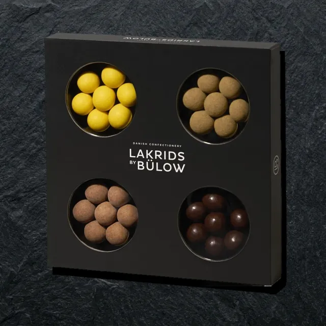 Lakrids by Bülow — qizilmiya konfetlari