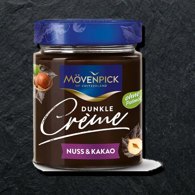 Mövenpick Dunkle Creme — тёмная паста с орехами и какао