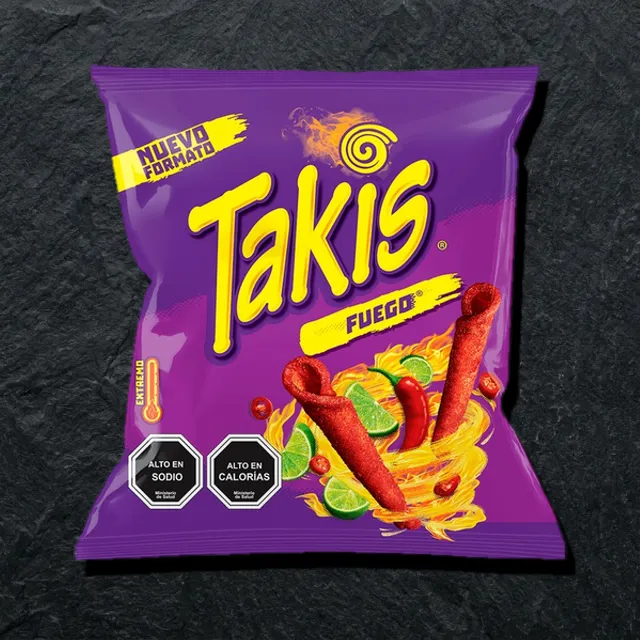Takis Fuego — achchiq makkajo‘xori chipslari