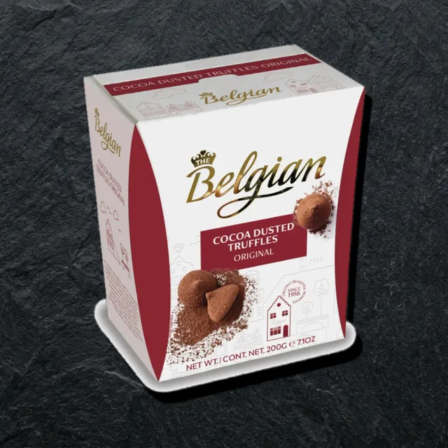 Belgiya tryufellari, kakao sepilgan, klassik