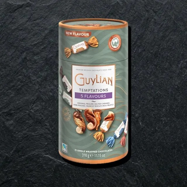 Guylian — shokoladli konfetlar, 5 xil ta’m