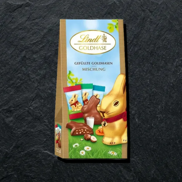 Lindt Goldhase — assorti shokolad quyonchalar