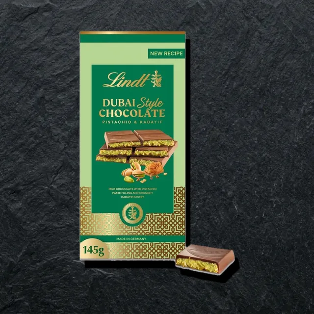 Lindt — pista va kadayifli shokolad