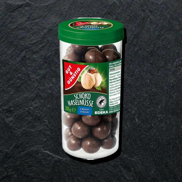 Schoko Haselnüsse — shokoladdagi funduk