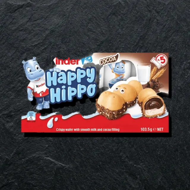 Kinder Happy Hippo Cacao — вафельное печенье с какао-кремом