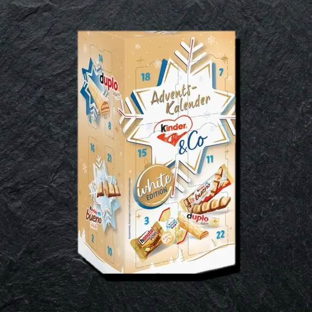 Kinder advents kalendar white