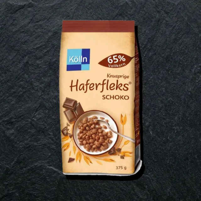Knusprige Haferfleks Schoko — shokoladli qarsildoq suli yormasi