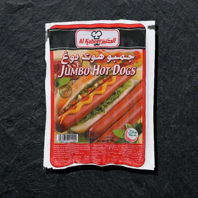 Al Kabeer Beef Jumbo Hot Dog — говяжьи сосиски для хот-догов