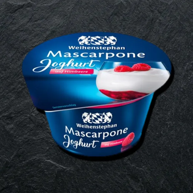 Маскарпоне с малиной