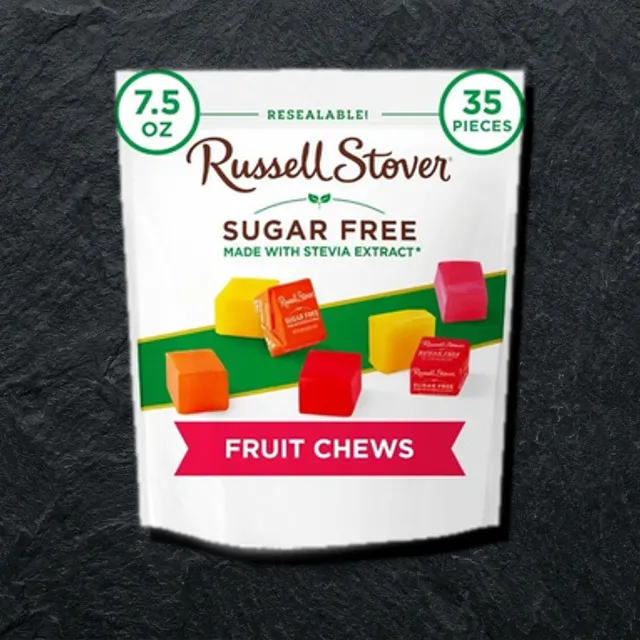 Russell Stover Fruit Chews — chaynaladigan mevali konfetlar